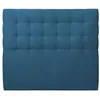 Image de Tete de lit Capitonnée Velours Bleu L 200 cm - EP 10 cm rembourré