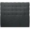 Image de Tete de lit Capitonnée Bouclette Noir L 160 cm - EP 10 cm rembourré