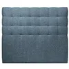 Image de Tete de lit Capitonnée Bouclette Bleue L 200 cm - EP 10 cm rembourré