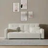 Image de CONCEPT USINE | Canapé 3 Places Convertible COPENHAGUE Blanc | Tissu Bouclette Tendance | Couchage d’Appoint : 213 x 111 cm | Assise Confortable | Structure Bois Massif | Design Moderne & Fonctionnel