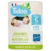 Image de Couches écologiques voile naturel T5 12-25kg, jumbo paquet de 40 couches