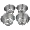 Image de 4 mini moules à savarin aluminium 8 cm