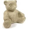 Image de Décopatch AP110O - Un support en papier brun pulpé 8x5x7 cm, Ourson