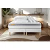 Image de Septnuits Pack Matelas 160x200 + Double sommiers 80x200 Memo Zen Mousse à mémoire de Forme 5 Zones de Confort Maxi épaisseur | Epaisseur : 26 cm | Confort : Ferme