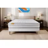 Image de Septnuits Matelas + sommier 160x200 Memo Luxe Ressorts ensachés + mémoire de Forme 5 Zones de Confort Maxi épaisseur | Epaisseur : 26 cm | Confort : Equilibré