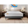 Image de Septnuits Matelas + sommier Gris 140x190 Memo Luxe Ressorts ensachés + mémoire de Forme 5 Zones de Confort Maxi épaisseur | Epaisseur : 26 cm | Confort : Equilibré
