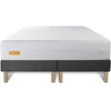 Image de Septnuits - Ensemble matelas et 2 sommiers Memo Bio gris foncé - 2x80x200 cm 2x80x200 cm
