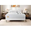 Image de Septnuits Pack Matelas + sommier 140x190 Memo Bio Mousse à mémoire de Forme 5 Zones de Confort Maxi épaisseur + Couette + 2 oreillers | Epaisseur : 26 cm | Confort : Equilibré