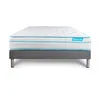 Image de Ensemble BodyZone+ 140x190 Ressorts ensachés, Visco 5 Zones Ultra épaisseur | Epaisseur : 26 cm | Confort : Ferme