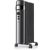Image de SUPRA OREA 1500   Radiateur à Huile Digital | 1500W | Chauffage Doux & Silencieux | Design Noir Élégant | Thermostat 5 35°C | Mode ECO | Écran LED | Minuterie | Sécurité Anti-Surchauffe | Roulettes