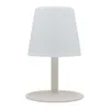 Image de Lampe de table sans fil LED Standy Mini Cream - LUMISKY - Acier crème - Blanc chaud/blanc froid - Autonome 8h