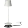 Image de Lampe de table sans fil - LUMISKY - KELLY WHITE - Aluminium blanc - LED blanc dimmable - Rechargeable - H38 cm