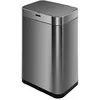 Image de KITCHEN MOVE Poubelle de cuisine automatique design 60L UPPER en acier INOX avec cerclage