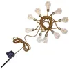 Image de Guirlande lumineuse solaire - LUMISKY - FANTASY CORD SOLAR - 7.50 m - Corde 10 ampoules transparentes - LED blanc chaud