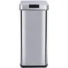 Image de Poubelle de cuisine automatique design 50L PARKSIDE en acier INOX avec cerclage