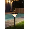 Image de Lanterne solaire inox verre perlé 25 lumens blanc chaud - GALIX