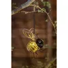 Image de Lampe solaire Abeille - GALIX - 4 LED blanches - 8 heures déclairage - Métal et verre