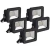 Image de LUTECE Lot de 5 Projecteurs LED 10W 850 LM Blanc Neutre 4000K IP65 Connexion en Direct