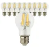 Image de Lot de 10 ampoules LED filament E27 6W 750Lm 2700K