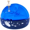 Image de Trousselier - Veilleuse projecteur musical d'aurores boréales Le Lac des Cygnes bleu - 12 x 12 x 10,5 cm OS