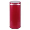 Image de KITCHEN MOVE Poubelle de cuisine automatique 42L SOHO Rouge mat en acier INOX avec cerclage