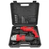 Image de ITOOLS - Pack Duo Perceuse à Percussion 500W et Meuleuse d'Angle 115mm 500W - Coffret Complet 17 Accessoires pour Perçage et Ponçage - Kit Outillage Électroportatif