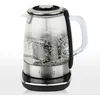 Image de H.Koenig Théière Bouilloire Instant T électrique en Verre 1.5L TI600 avec Infuseur filtre à Thé Inox 2200W Compacte, Ebullition rapide, Thermostat Réglable 70° à 100°C, Maintien au chaud, 2couvercles