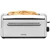 Image de H.Koenig Grille Pain Toaster Spécial Baguette 2 Tranches TOS32 Fentes larges 40mm Inox vintage, 7 Niveaux de brunissage, Décongélation, Rapide et uniforme, Pain, muffin, bagel, baguette, 1500W