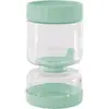 Image de Bocal PEBBLY VERRE 900ML 2 COMPARTIMENTS VERT SAUGE