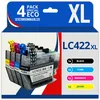 Image de 123CONSOMMABLES - LC422XL - Cartouches d'encre XL Grande capacité LC-422XLVAL Compatible avec Brother LC-422XLVAL pour Brother MFC-J5340DW MFC-J5345DW MFC-J5740DW MFC-J6540DW MFC-J6940DW
