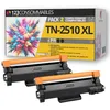 Image de 123CONSOMMABLES - TN2510XL - Pack 2 Toners Noir pour Brother DCP-L2620DW | Compatible avec Brother HL-L2445DW, DCP-L2627DWE, HL-L2400DWE, HL-L2400DW et DCP-L2660DW