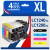 Image de 123CONSOMMABLES - LC1220/LC1240/LC1280 - Cartouches Encre Compatible avec Brother DCP-J725DW DCP-J925DW MFC-J430 MFC-J5910DW MFC-J625DW MFC-J6510DW MFC-J6910DW (1 Noir / 1 Cyan / 1 Magenta 1 Jaune)