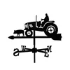 Image de Girouette Fermier sur son Tracteur en fer forgé