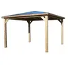 Image de Pool house fixe bois Habrita THB3535.0 3,79 x 3,79 m
