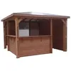 Image de Abri De Piscine 12.32m² Bois Traité - THB3535.CCVB