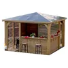 Image de Pool House Blueterm 12,32m² Bois Thermo Chauffé + Comptoirs - THB3535.CCVV