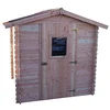Image de Habrita Foresta Abri Dalia madriers Douglas 20 mm sans Plancher Toit Double Pente 4,71 m²