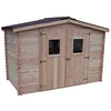 Image de Habrita Abri de jardin 5.24m² bois naturel da3017.02n