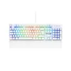 Image de Clavier Gamer - The G-Lab - KEYZ RUBIDIUM - Mécanique (Switch Rouge) - Repose Poignet - RGB - Filaire - Azerty - Blanc