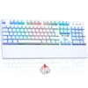 Image de Clavier Gaming The G-LAB KEYZ Rubidium - Red Switch AZERTY Mécanique Blanc en occasion ou reconditionné