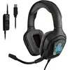 Image de The G-Lab Korp Cobalt 7.1 - Casque Gaming 7.1 Surround Sound - Micro Casque Gamer Audio Haute Qualité, Rétroéclairage RGB, Microphone Flexible, Léger et Confortable, Compatible PC & PS4 & PS5 Noir