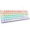 Image de Clavier Gamer - The G-Lab - KEYZ MERCURY TKL - Mécanique (Switch Rouge) - Rainbow - Blanc