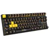Image de Clavier gaming mécanique filaire Azerty Vitality Red TKL Noir et jaune en occasion ou reconditionné