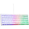 Image de Clavier Gamer - The G-Lab - KEYZ HYDROGEN - 60% Format Compact - Rétroéclairé - Filaire - Blanc