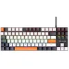 Image de The G-Lab - Keyz Mercury Colors - Clavier Mécanique TKL 87 Touches Orange, Blanc Et Noir, Mécanique Filaire USB, Rétroéclairage LED RGB- Clavier Gamer Compact PC/PS5/XBOX - New 2024