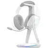Image de Support pour Casque/Micro-Casque - THE G-LAB - K-STAND HYDROGEN - 2 ports USB - Blanc