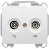 Image de SIEMENS - Prise TV/FM Blanc Delta IRIS