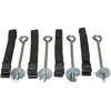 Image de Kangui - Kit ancrage au Sol - 4 Sardines de Fixation et Sangles - Adaptable - Universel