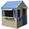 Image de Kangui - Maison de jardin enfant extérieur - Cabane en Bois avec plancher - Toit étanche - Bleu et Blanc