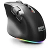 Image de Urban Factory Onlee Pro Plus Souris Bluetooth 5.2 et 2.4GHz   3200 DPI, Double Molette Freewheel et Latérale, 10 Boutons Silencieux, Batterie Amovible Rechargeable USB-C, PC Mac Tablette